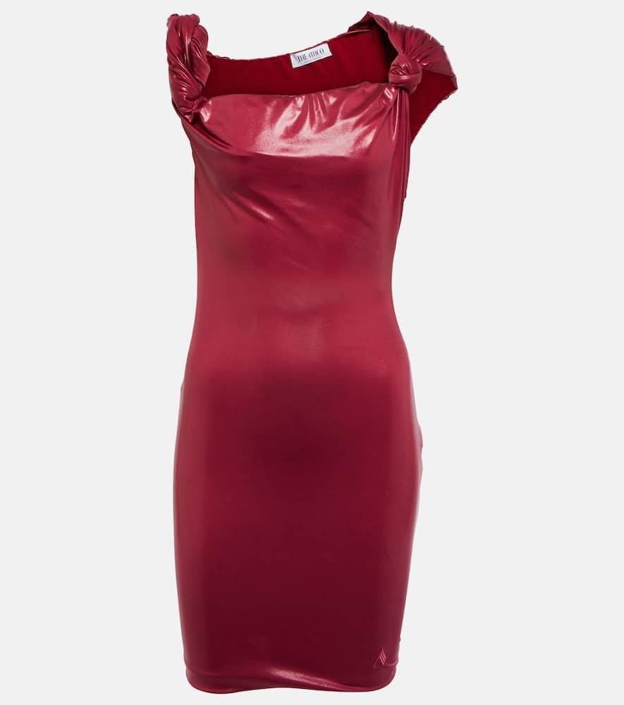 the attico cassie jersey minidress