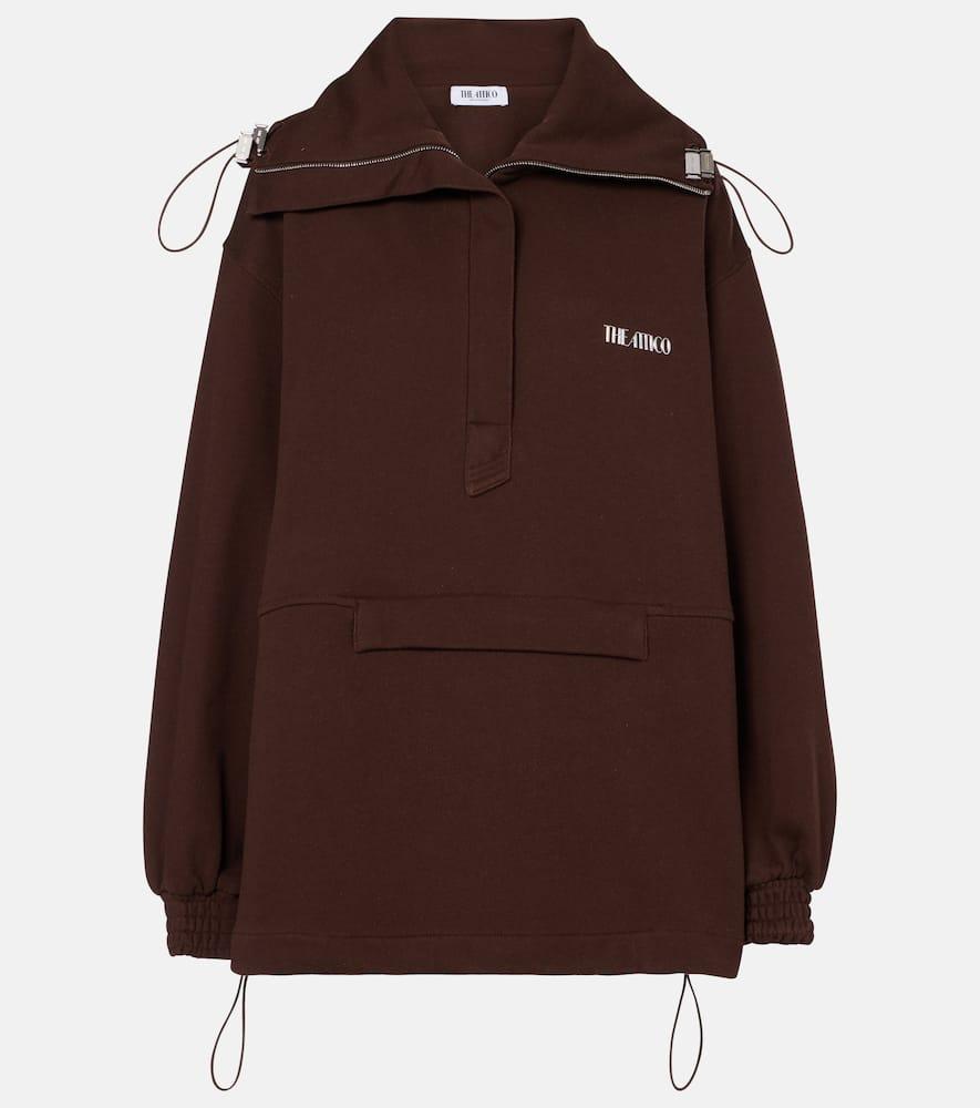 the attico cotton fleece sweatshirt