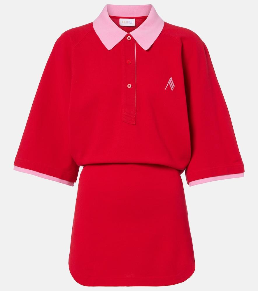the attico cotton polo dress