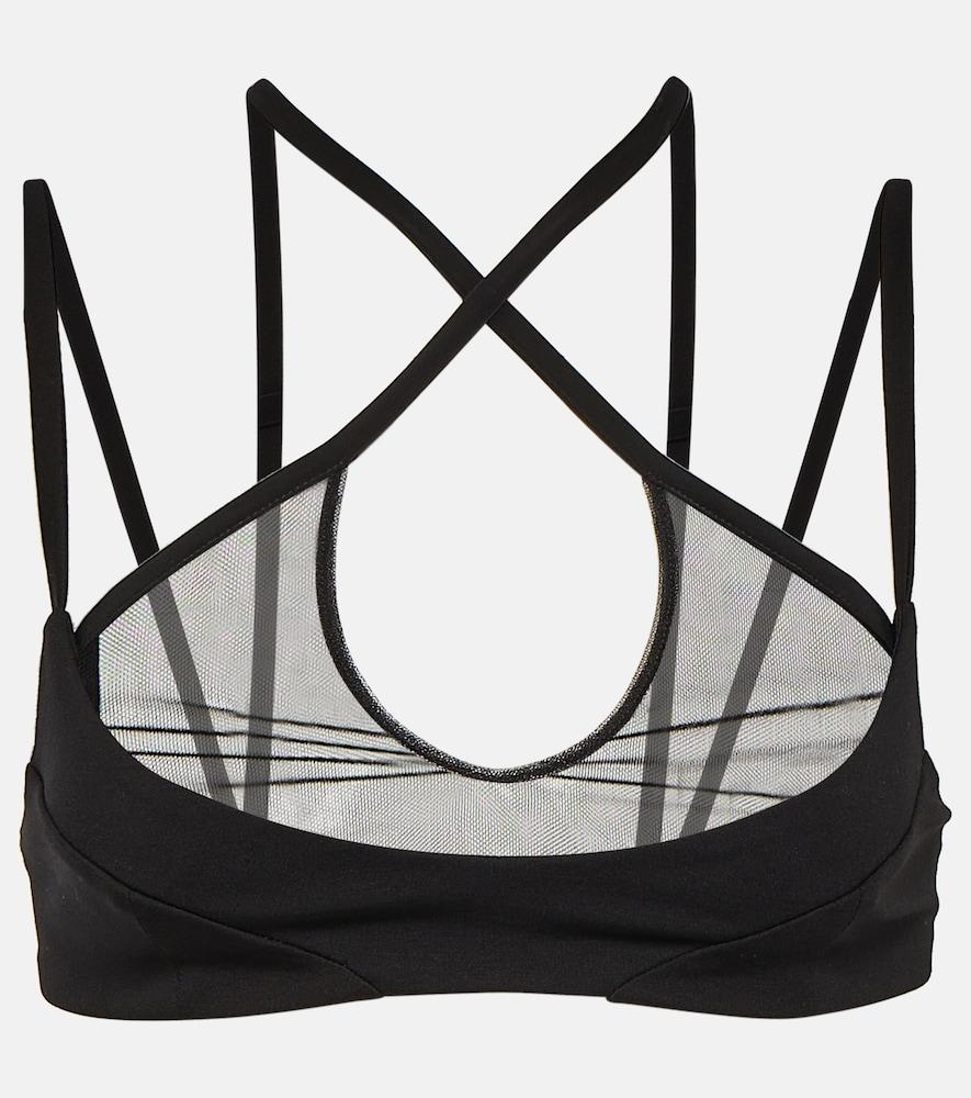 the attico crossed straps bra