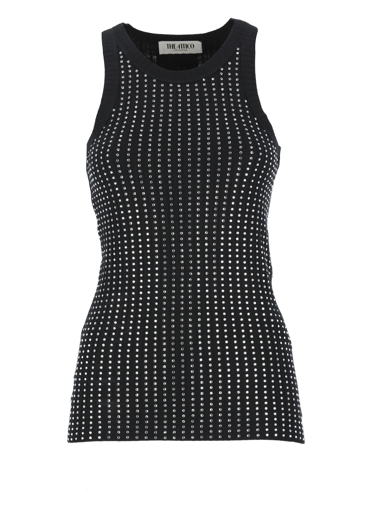 the attico crystal tank top