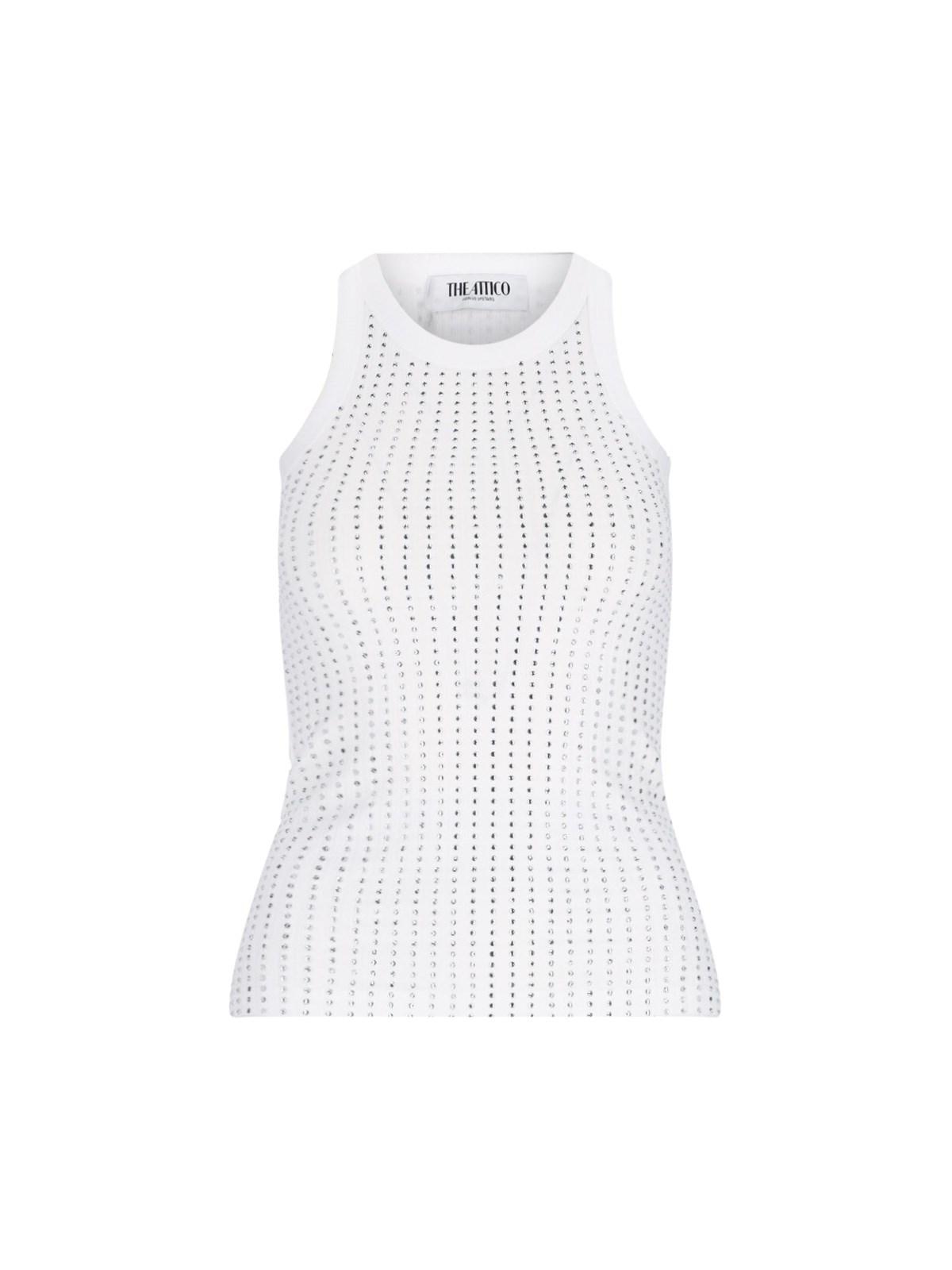 the attico crystal tank top