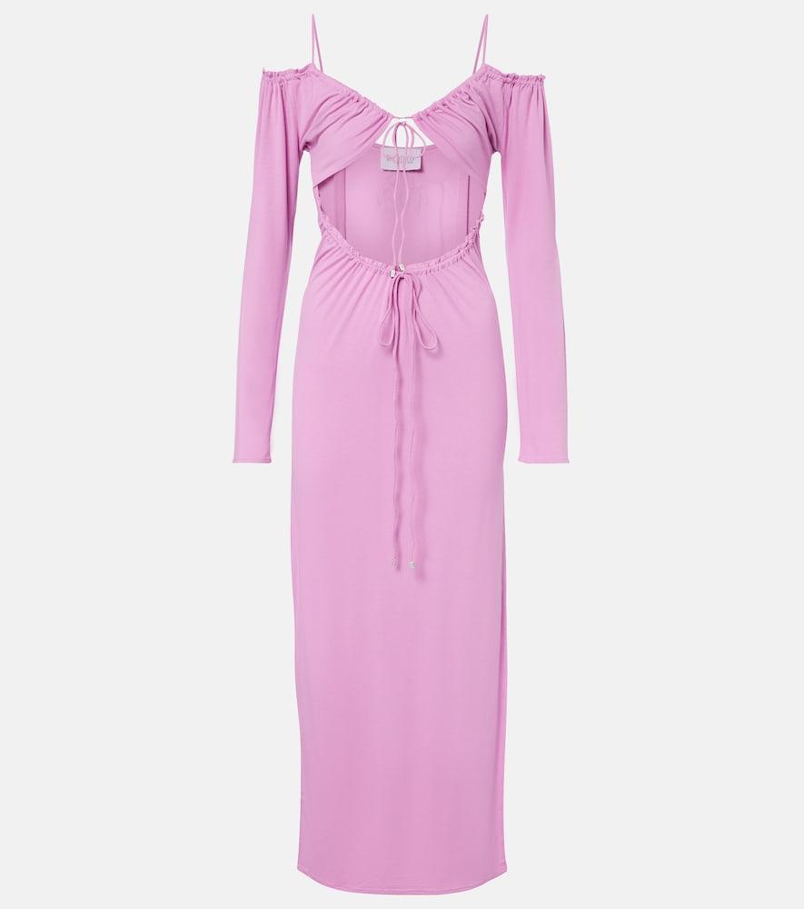 the attico cutout maxi dress