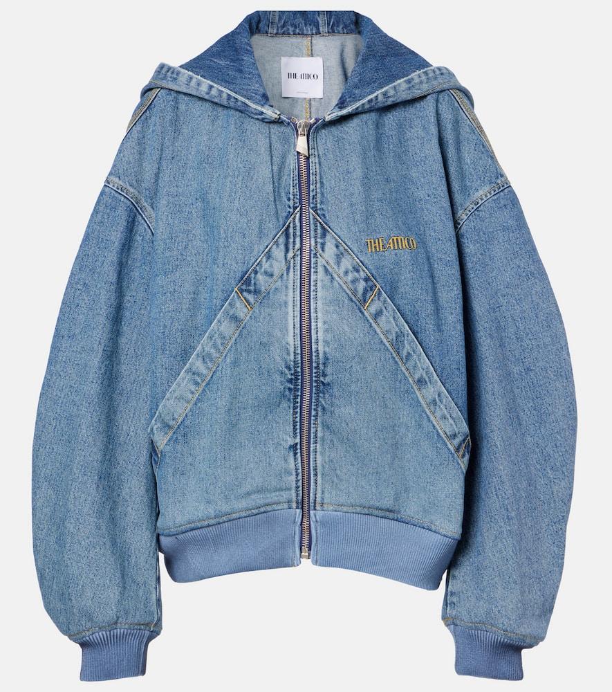 the attico denim blouson