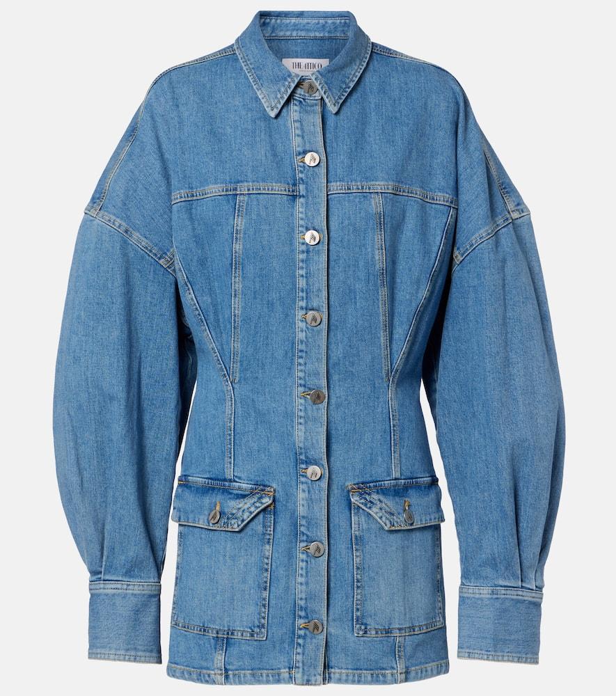 the attico denim minidress