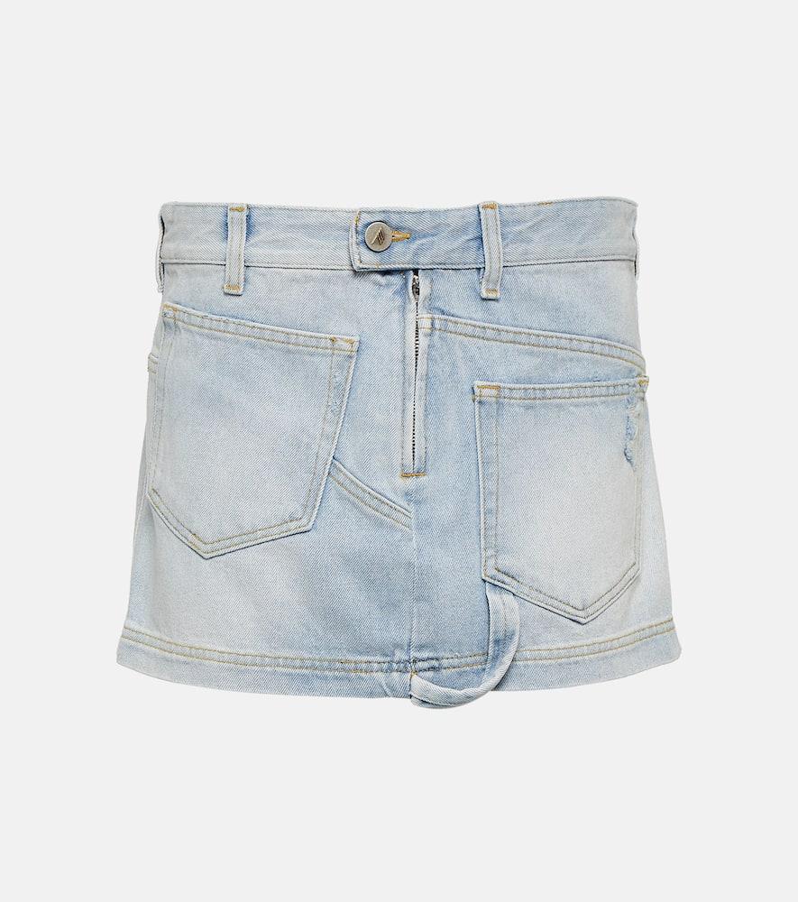 the attico denim miniskirt