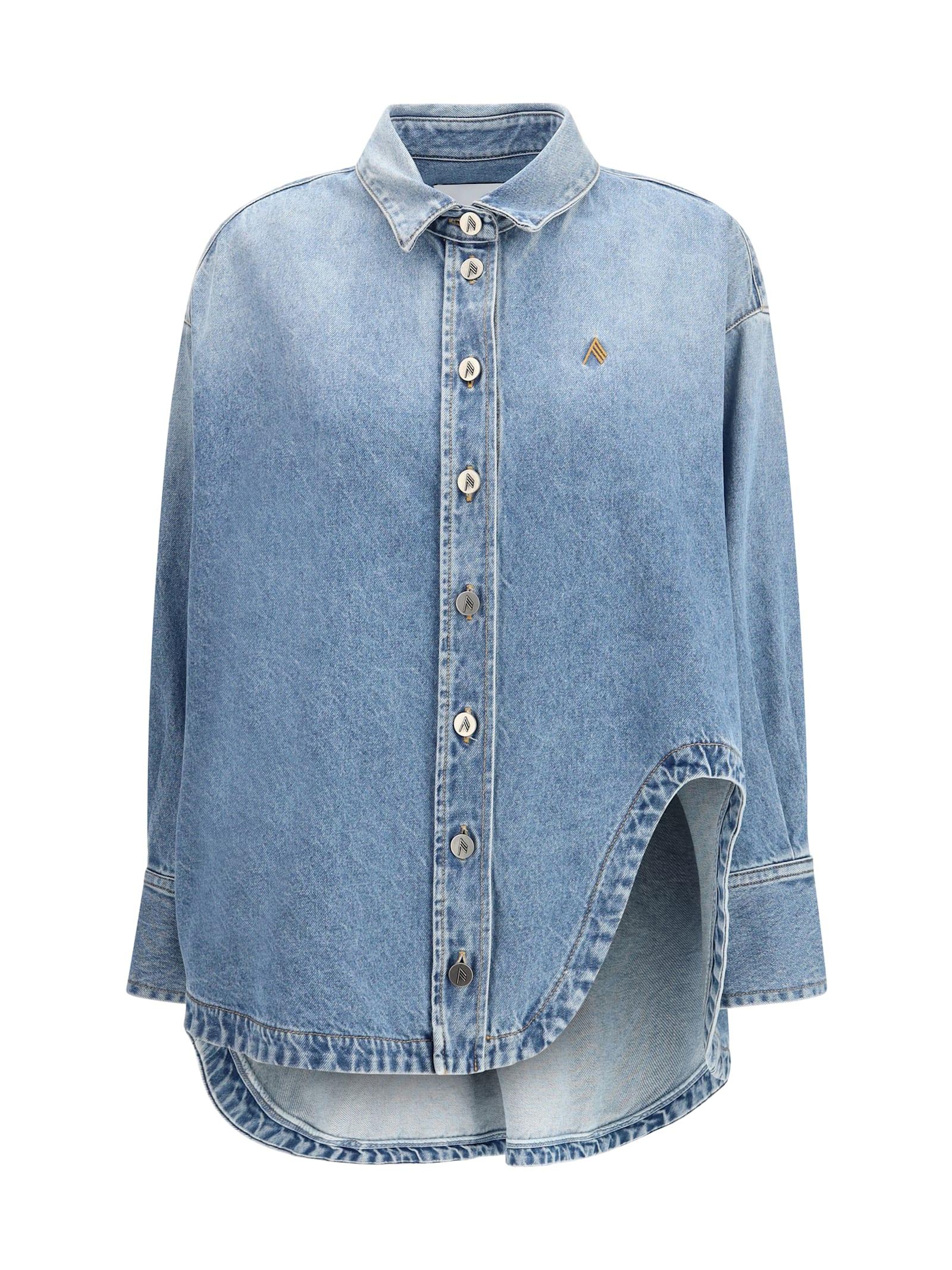 the attico denim shirt