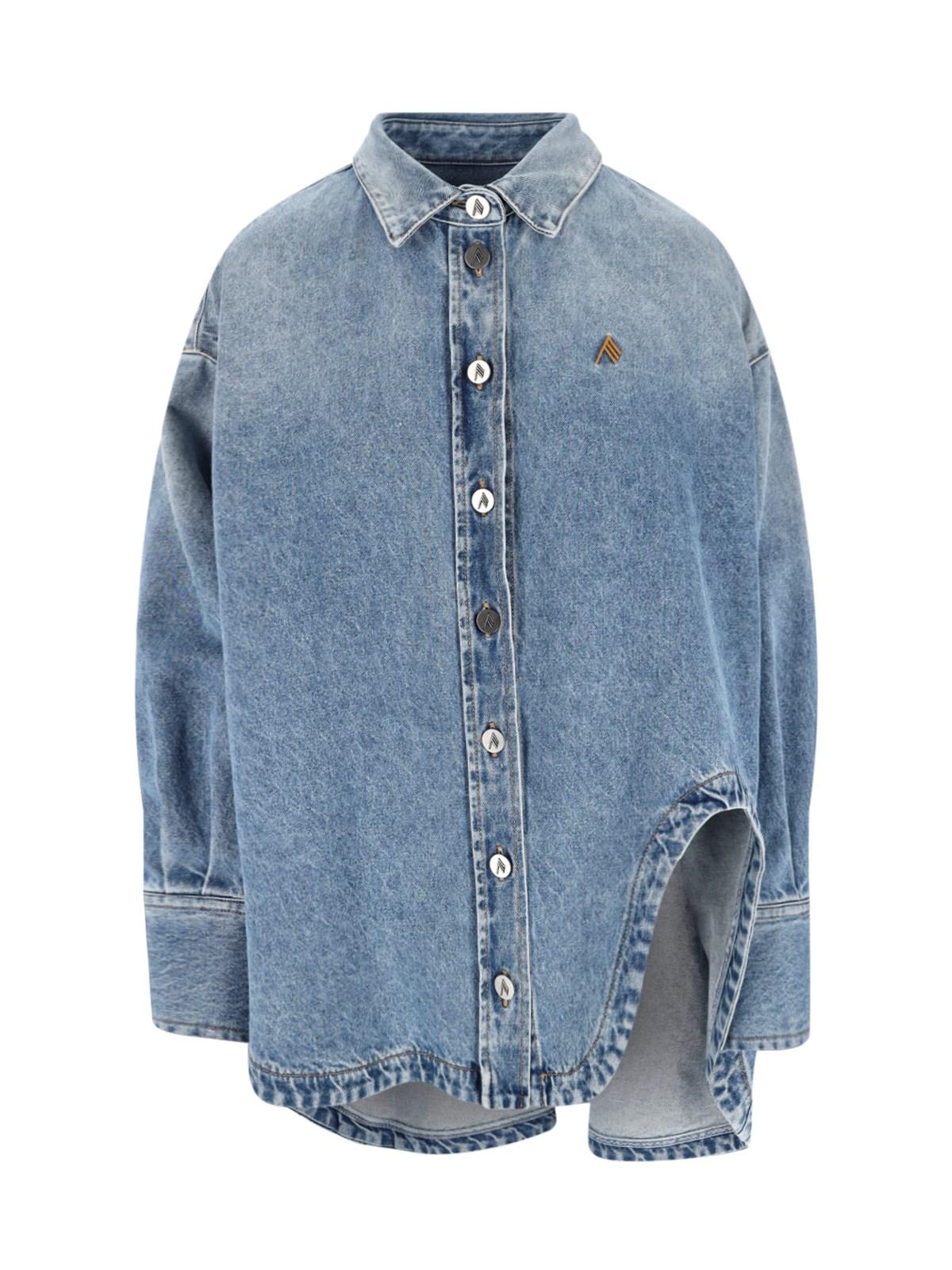 the attico denim shirt