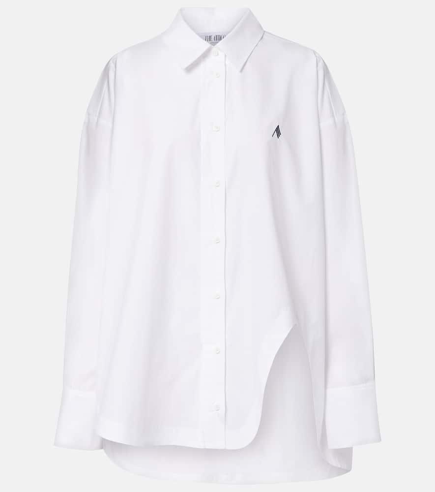 the attico diana oversized cotton shirt
