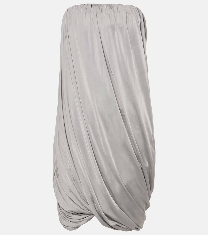 the attico draped jersey minidress