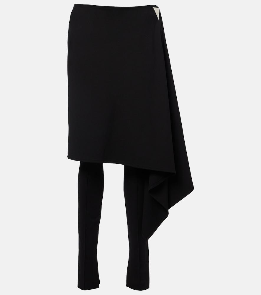 the attico draped slim pants