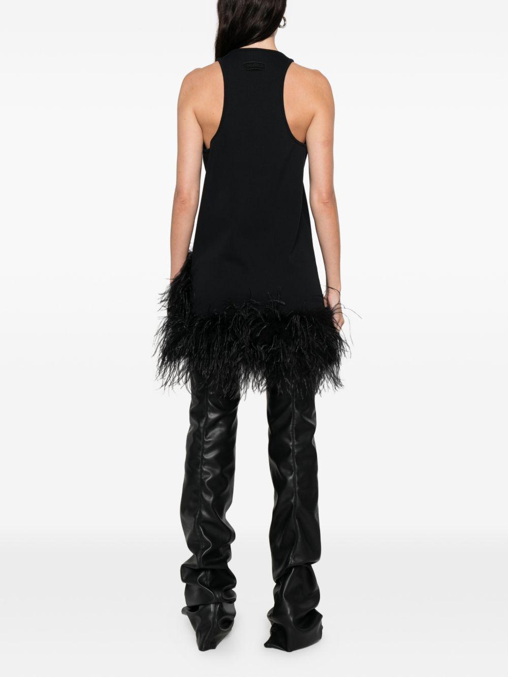 the attico dresses black cotton - women
