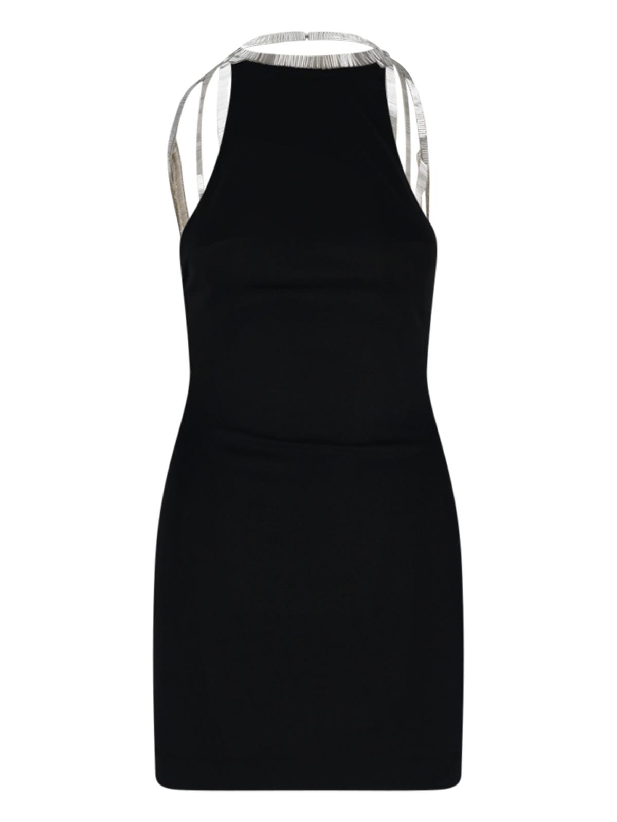 the attico dresses black viscose - women