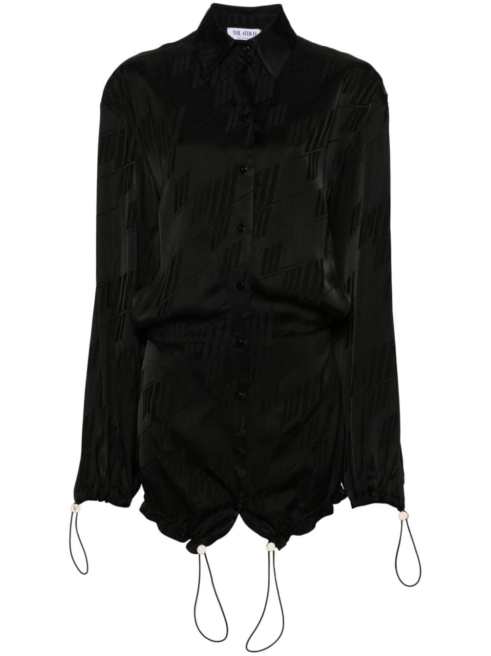 the attico dresses black viscose - women