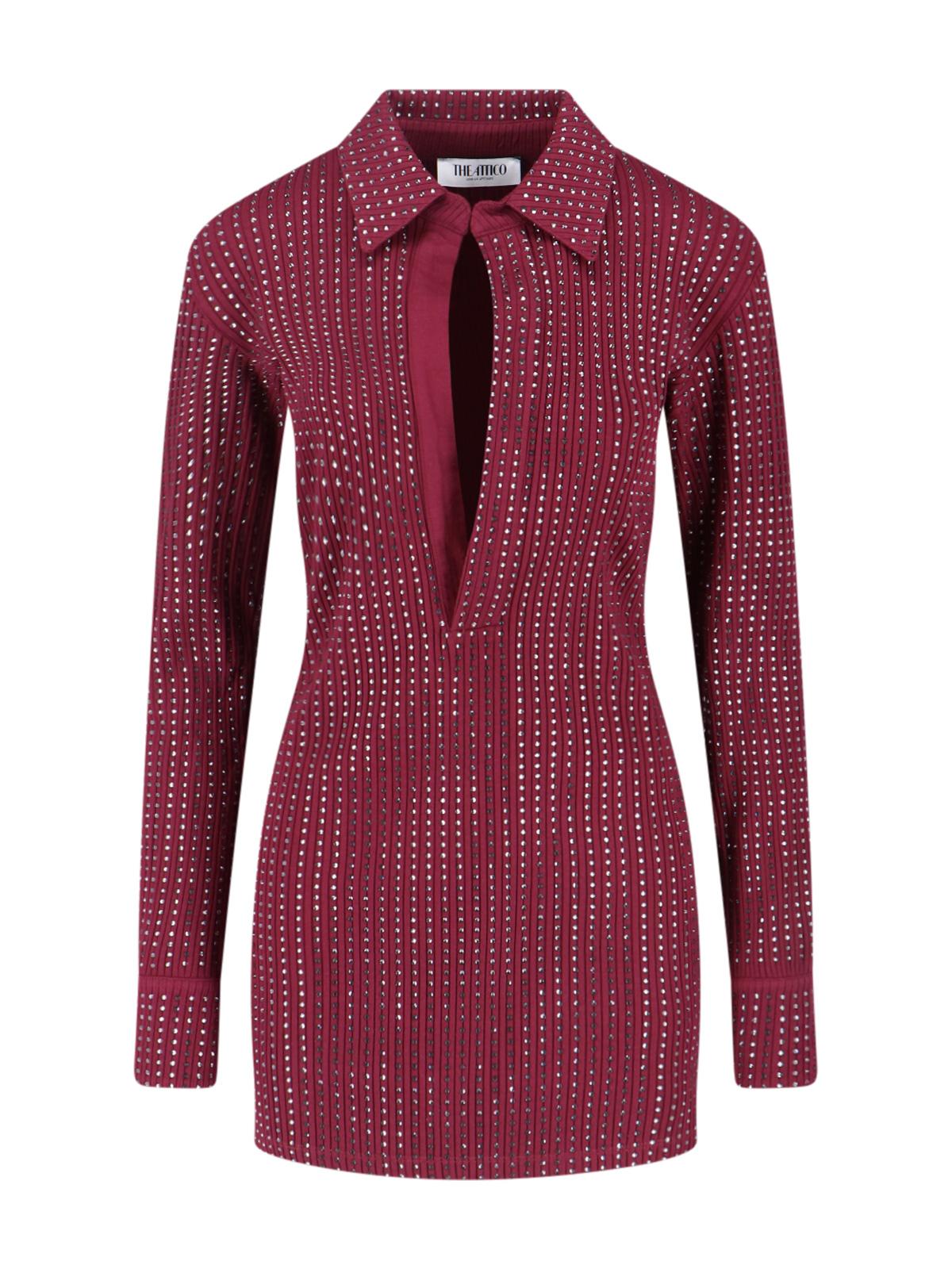 the attico dresses red cotton - women
