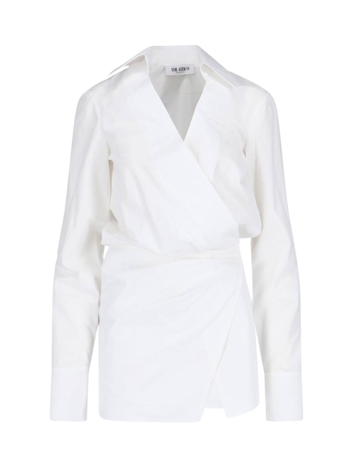 the attico dresses white cotton - women