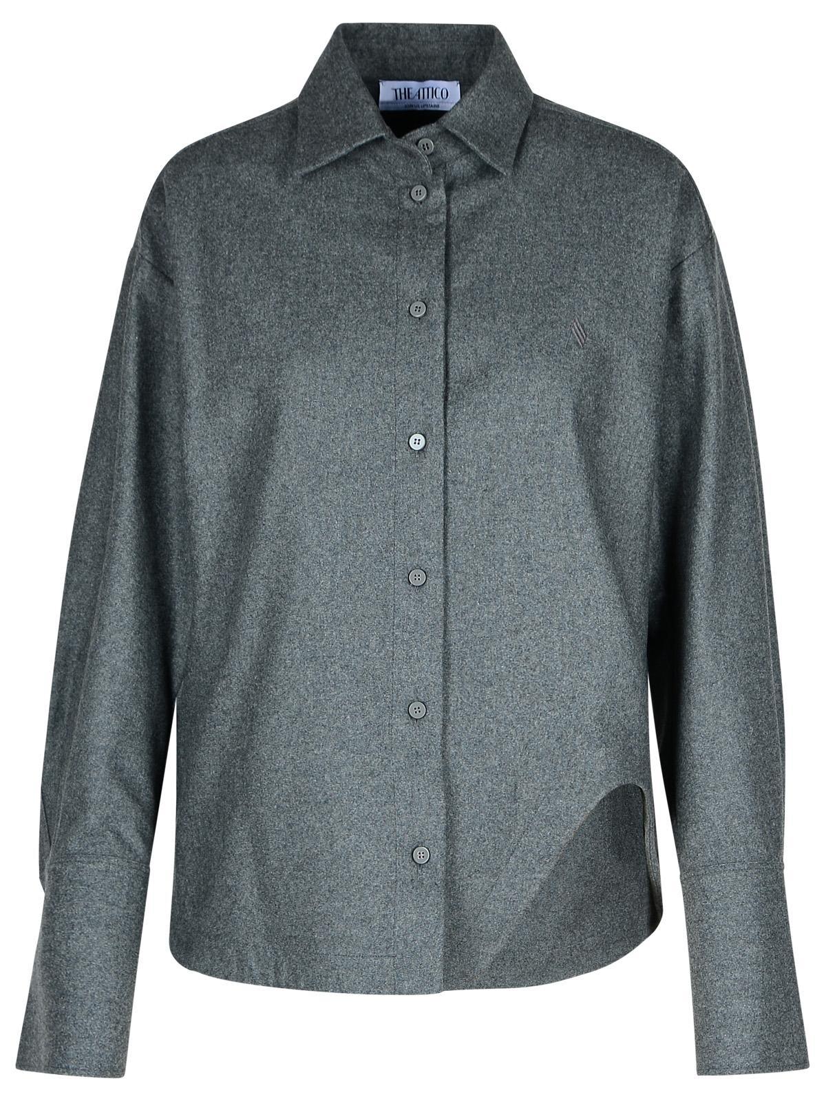 the attico eliza wool blend shirt