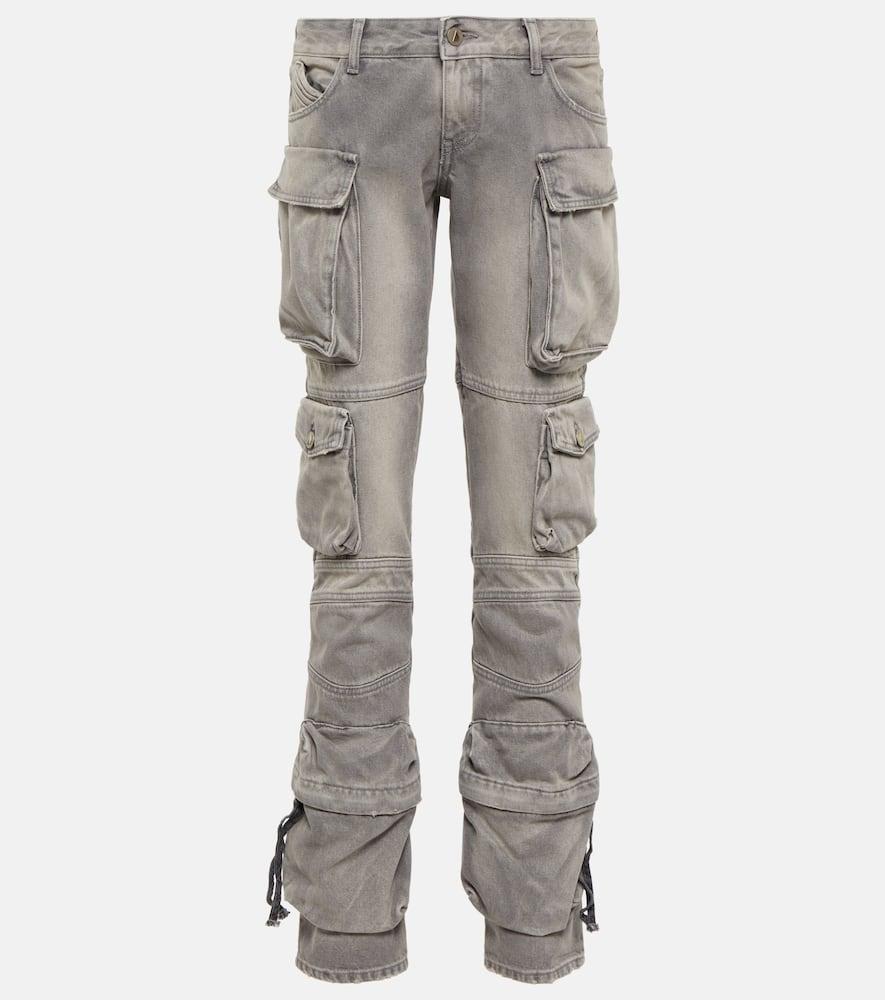 the attico essie denim cargo pants