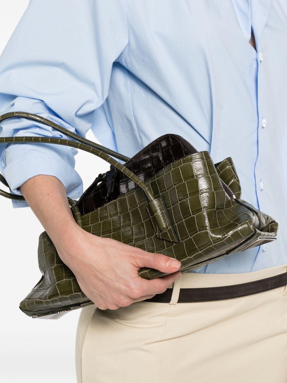 the attico fashion bags green outer: calf leather - women