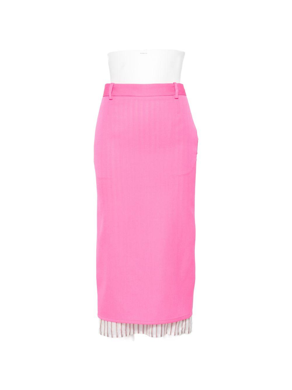 the attico fashion skirts pink outer: virgin wool - women