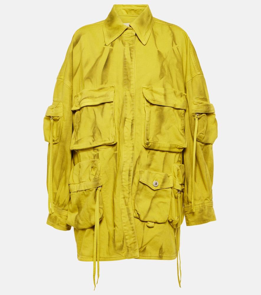 the attico fern cotton biker jacket