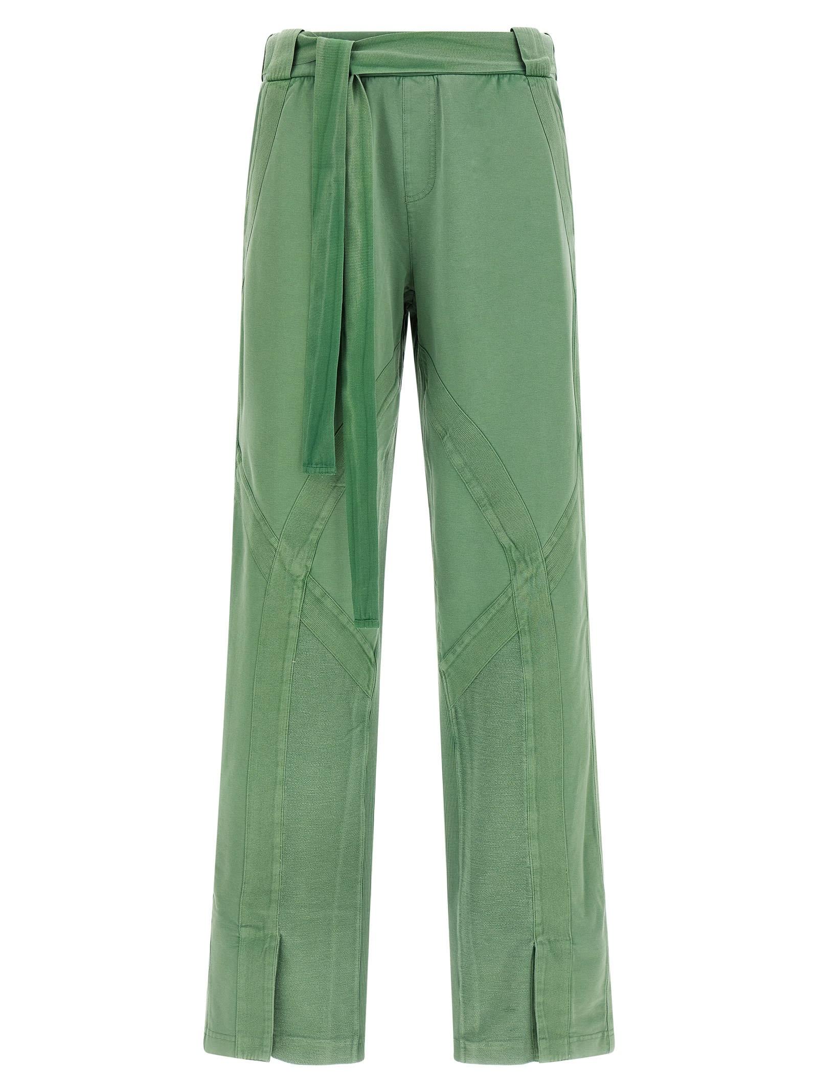 the attico front split pants