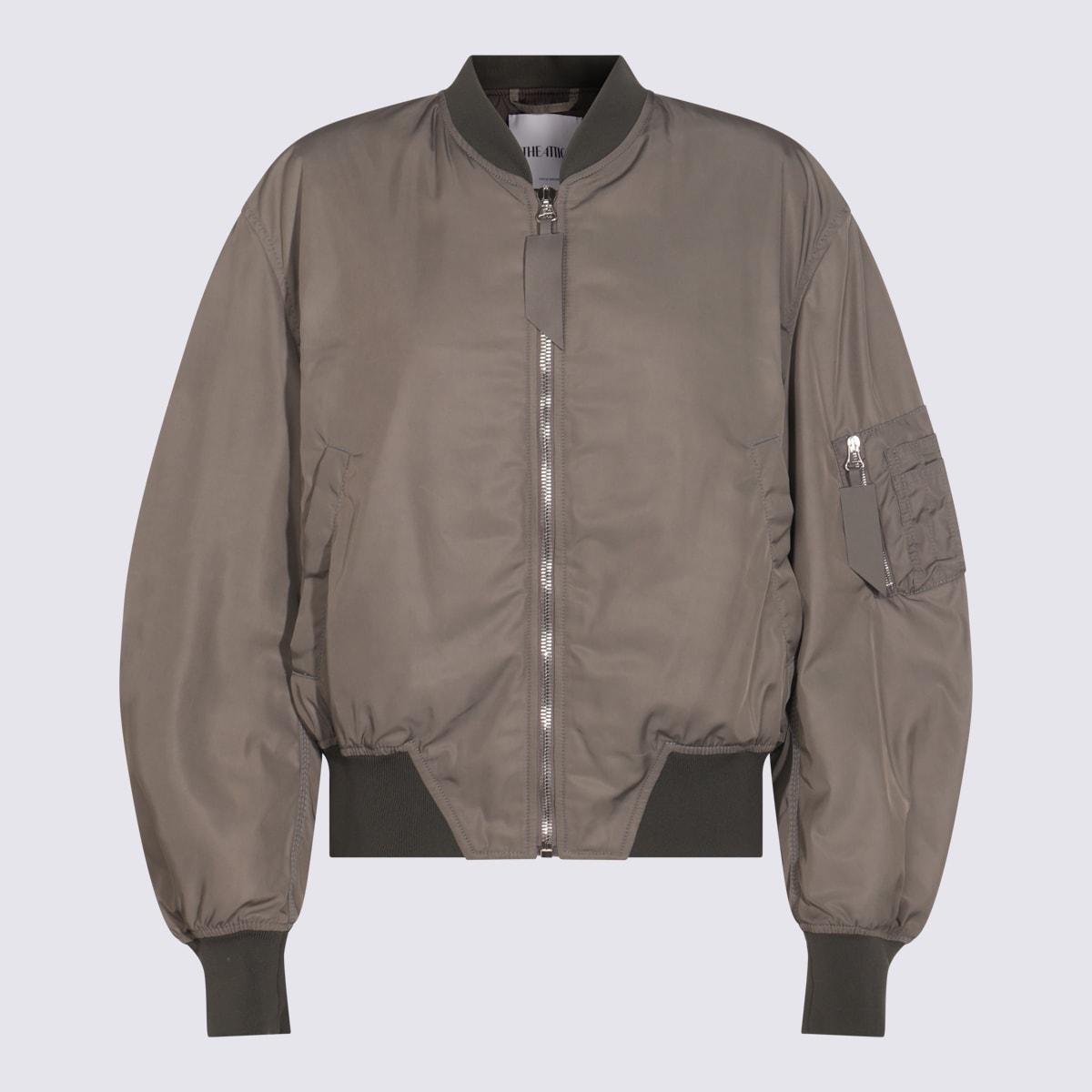 the attico grey casual jacket