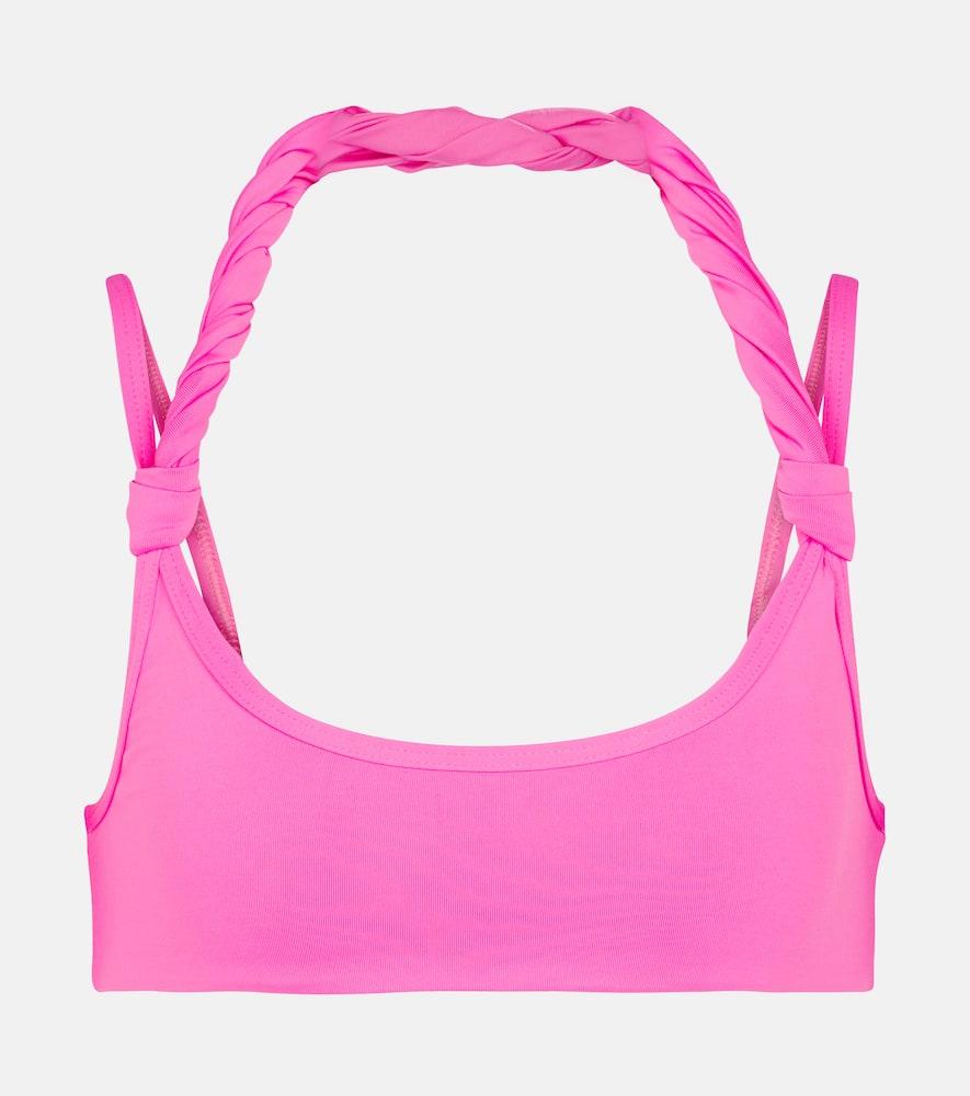 the attico halterneck bikini top