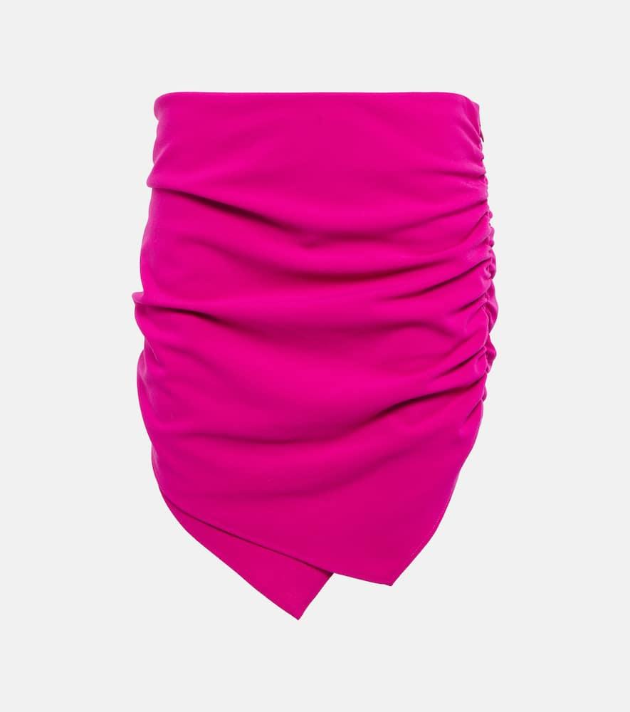the attico hatty ruched miniskirt