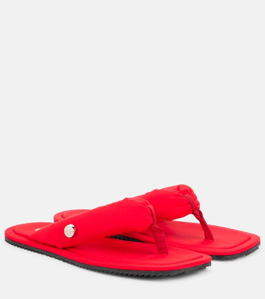 the attico indie canvas thong sandals