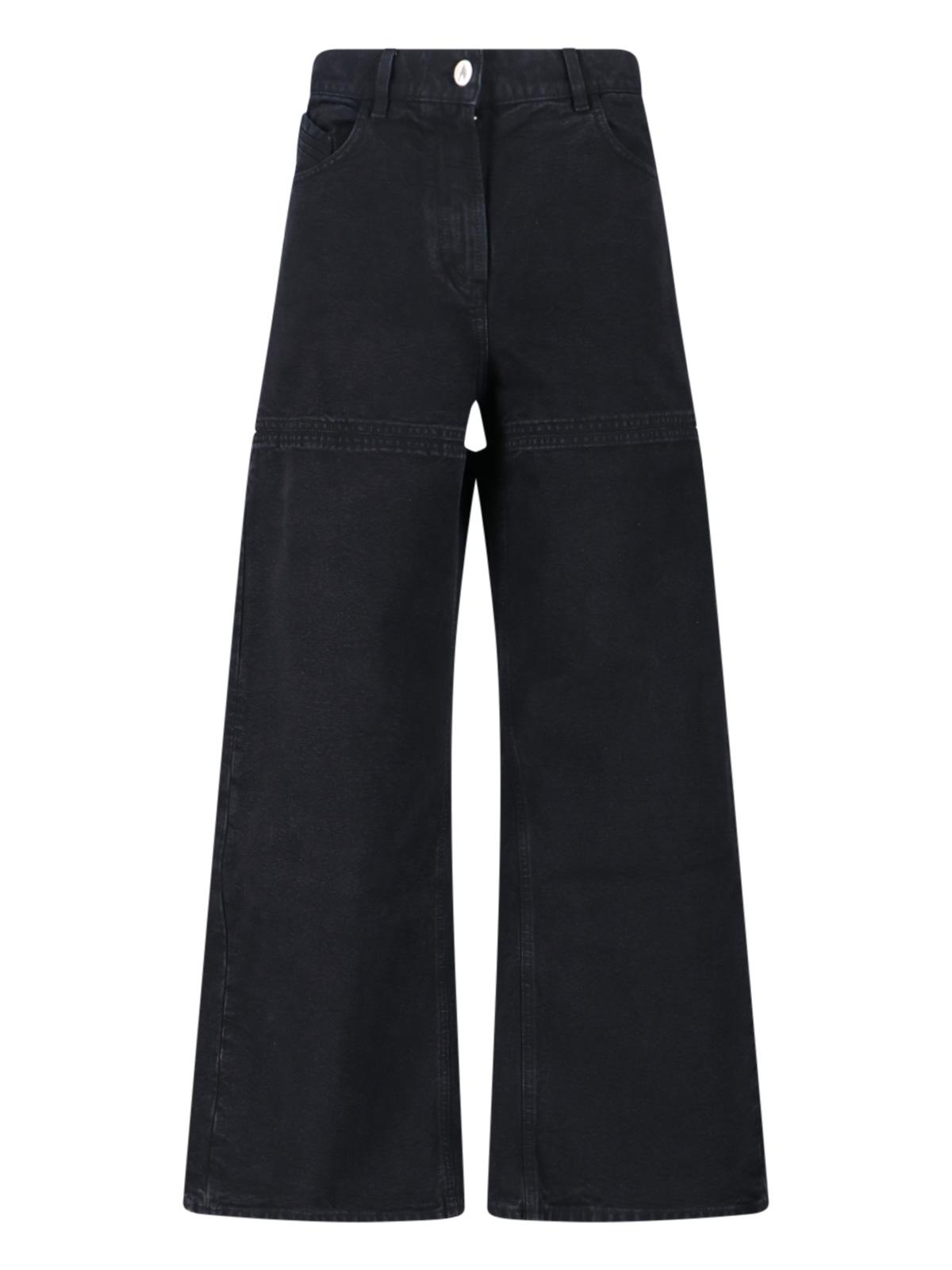 the attico jeans black cotton - women