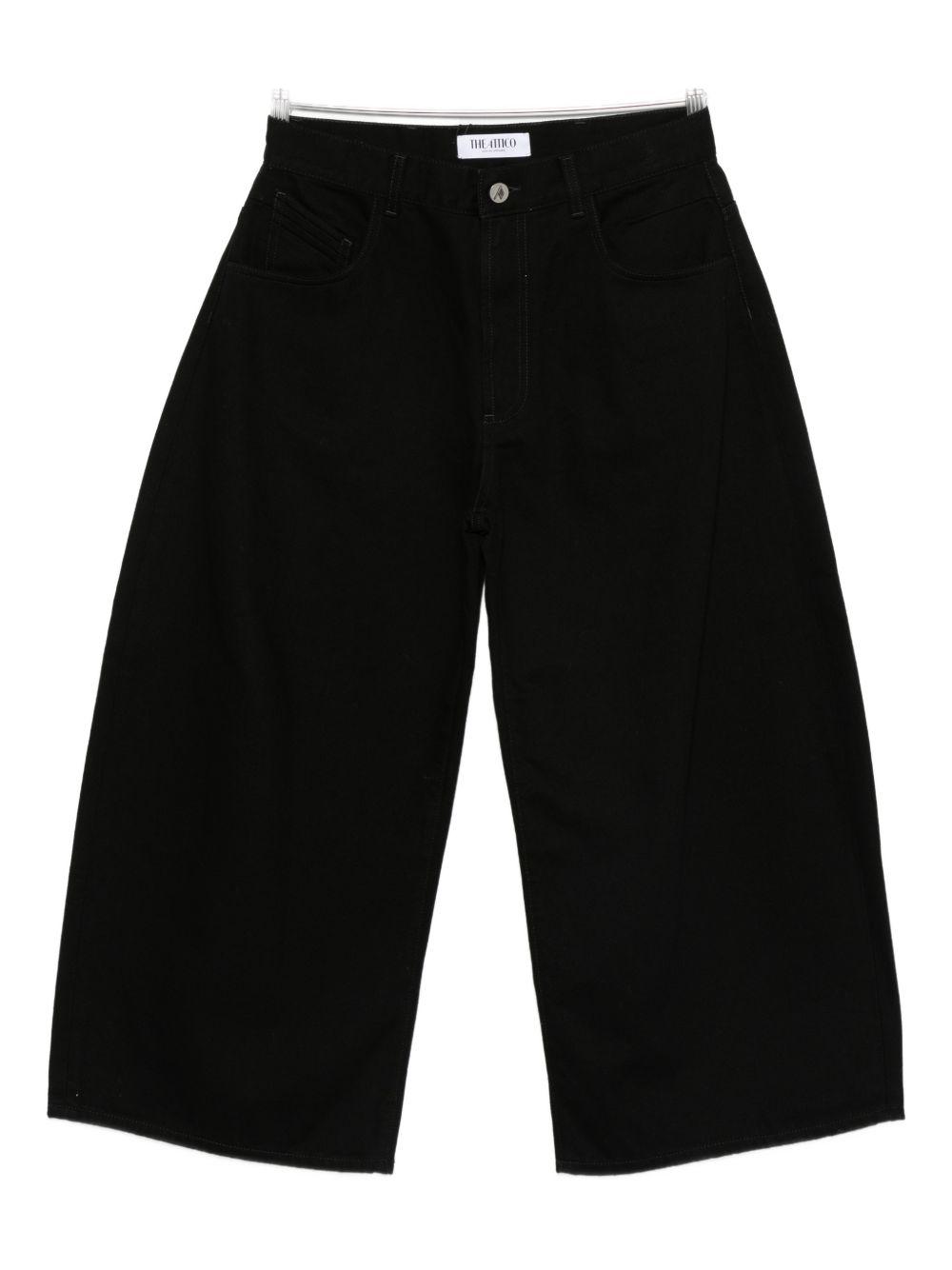 the attico jeans black cotton - women