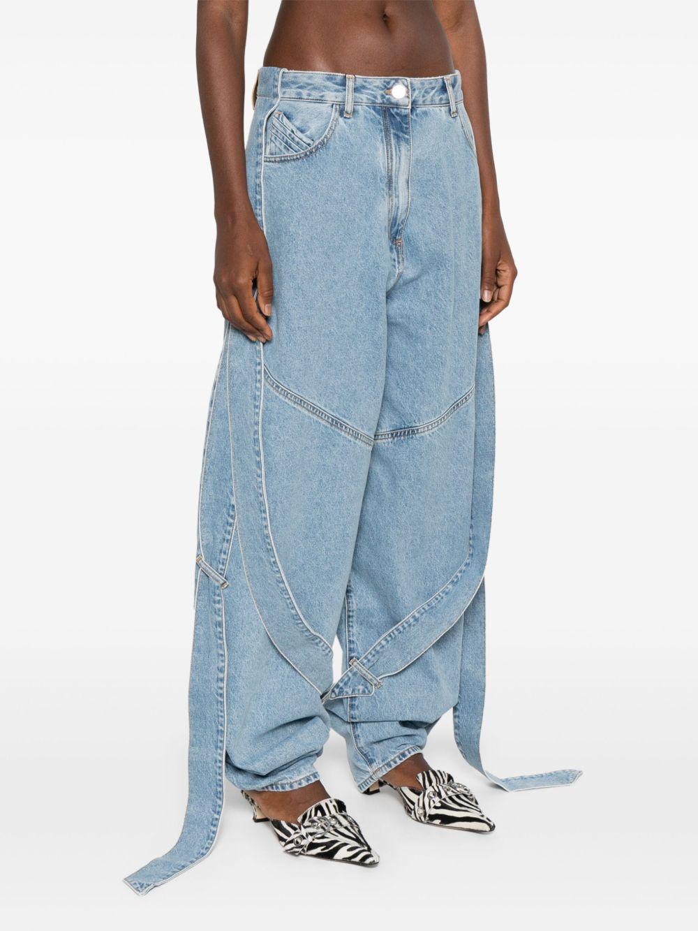 the attico jeans clear blue cotton - women