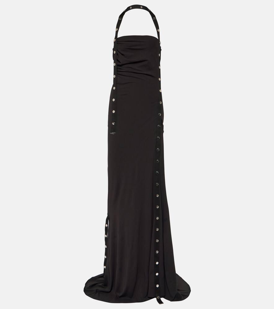 the attico jersey maxi dress