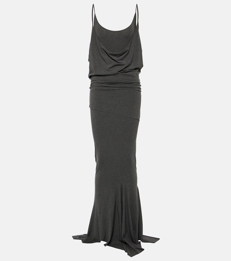 the attico jersey maxi dress