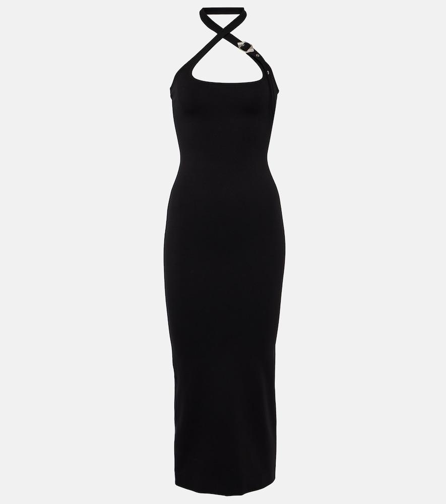 the attico jersey midi dress