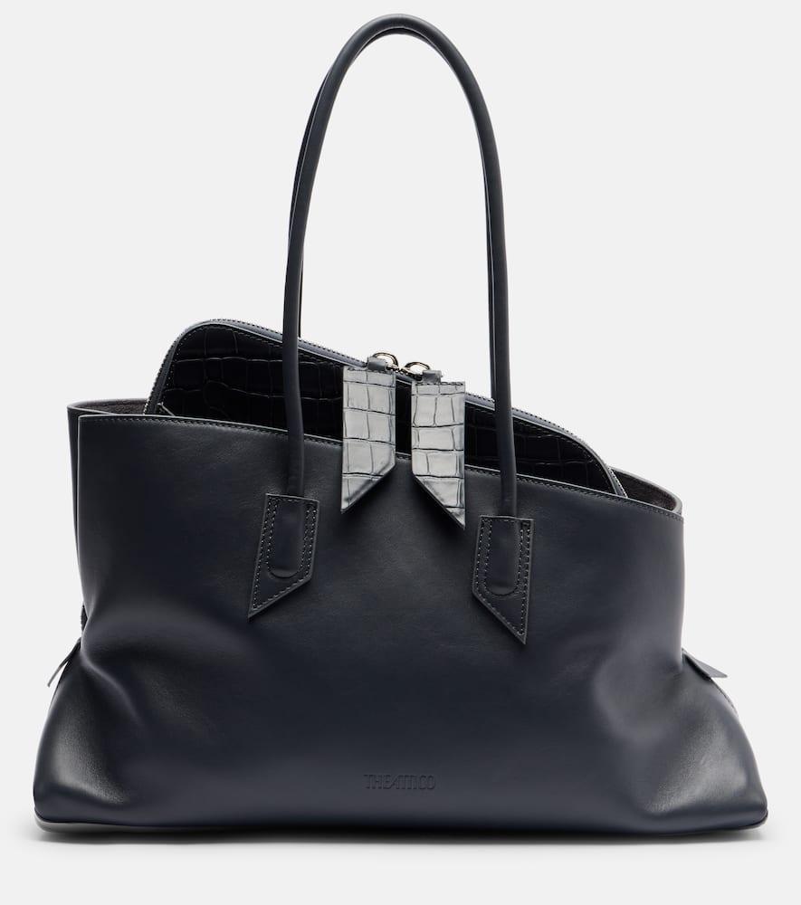the attico la passeggiata medium leather tote bag
