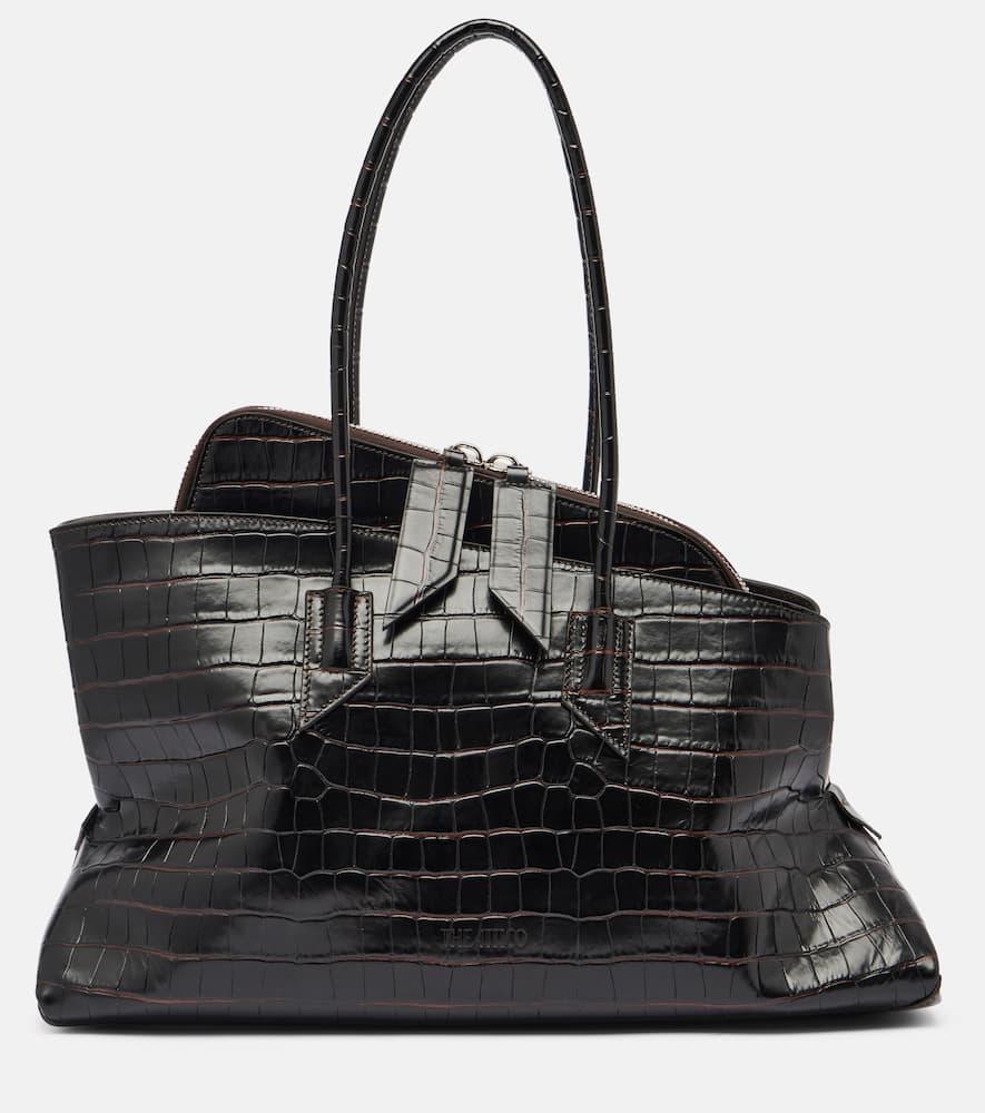 the attico la passeggiata medium leather tote