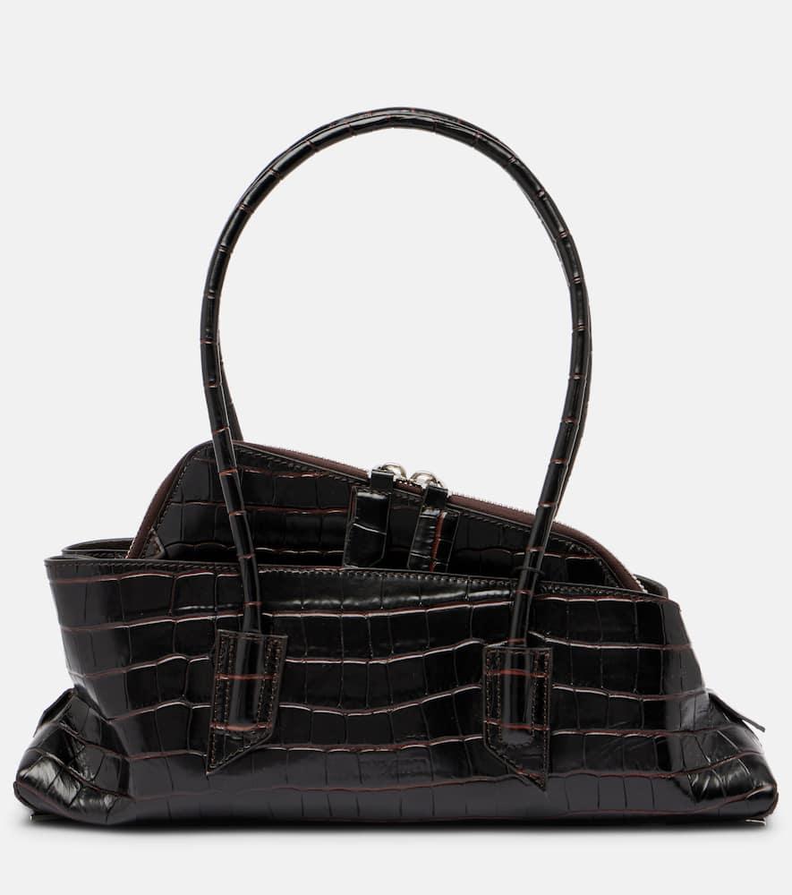 the attico la passeggiata small leather tote bag
