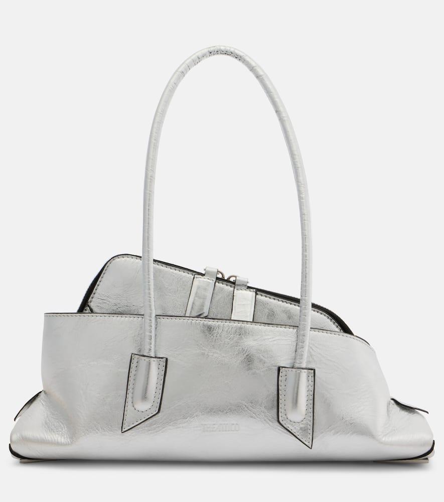 the attico la passeggiata small leather tote bag