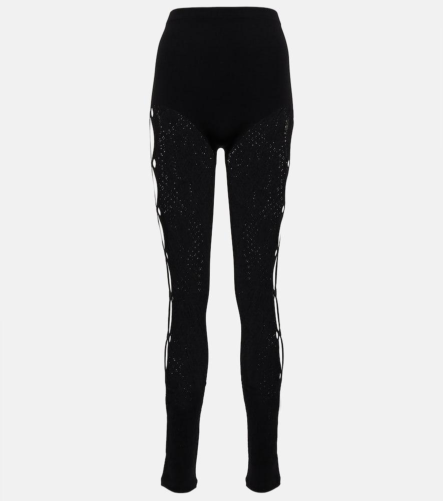 the attico lace leggings