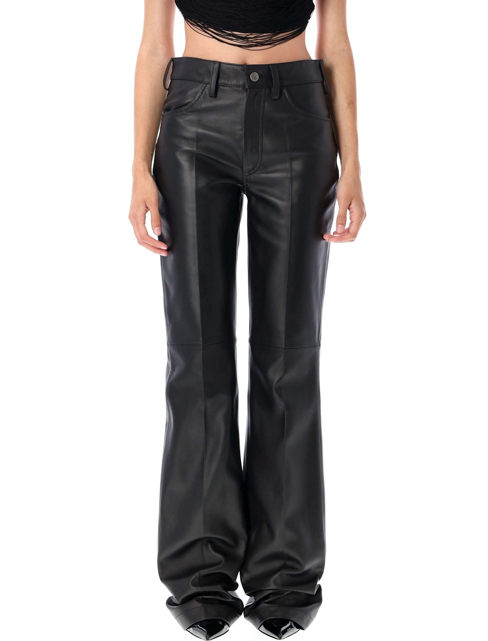 the attico leather pant