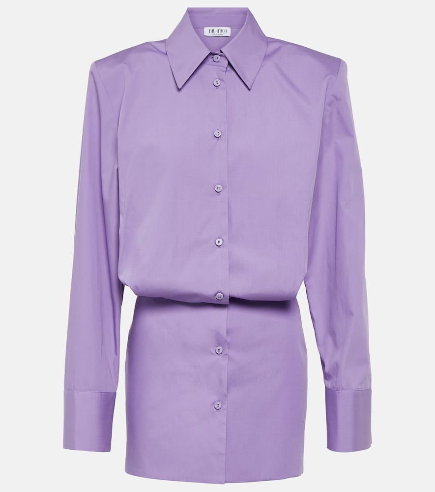 the attico margot cotton minidress