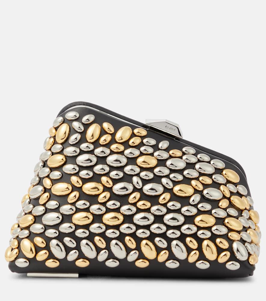 the attico midnight mini embellished clutch