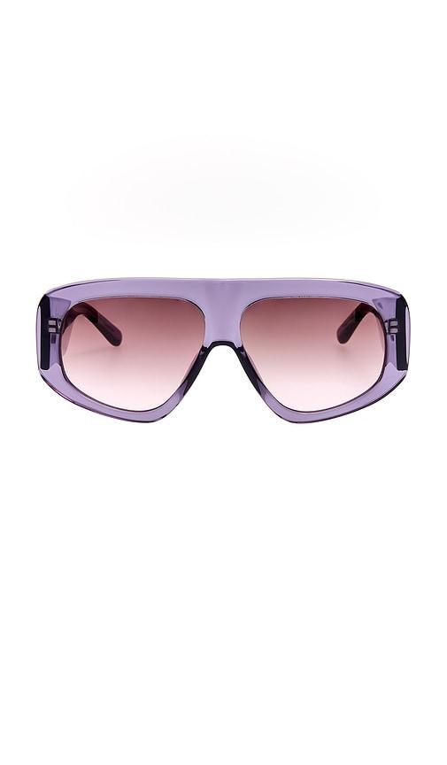 the attico milano sunglasses in purple.