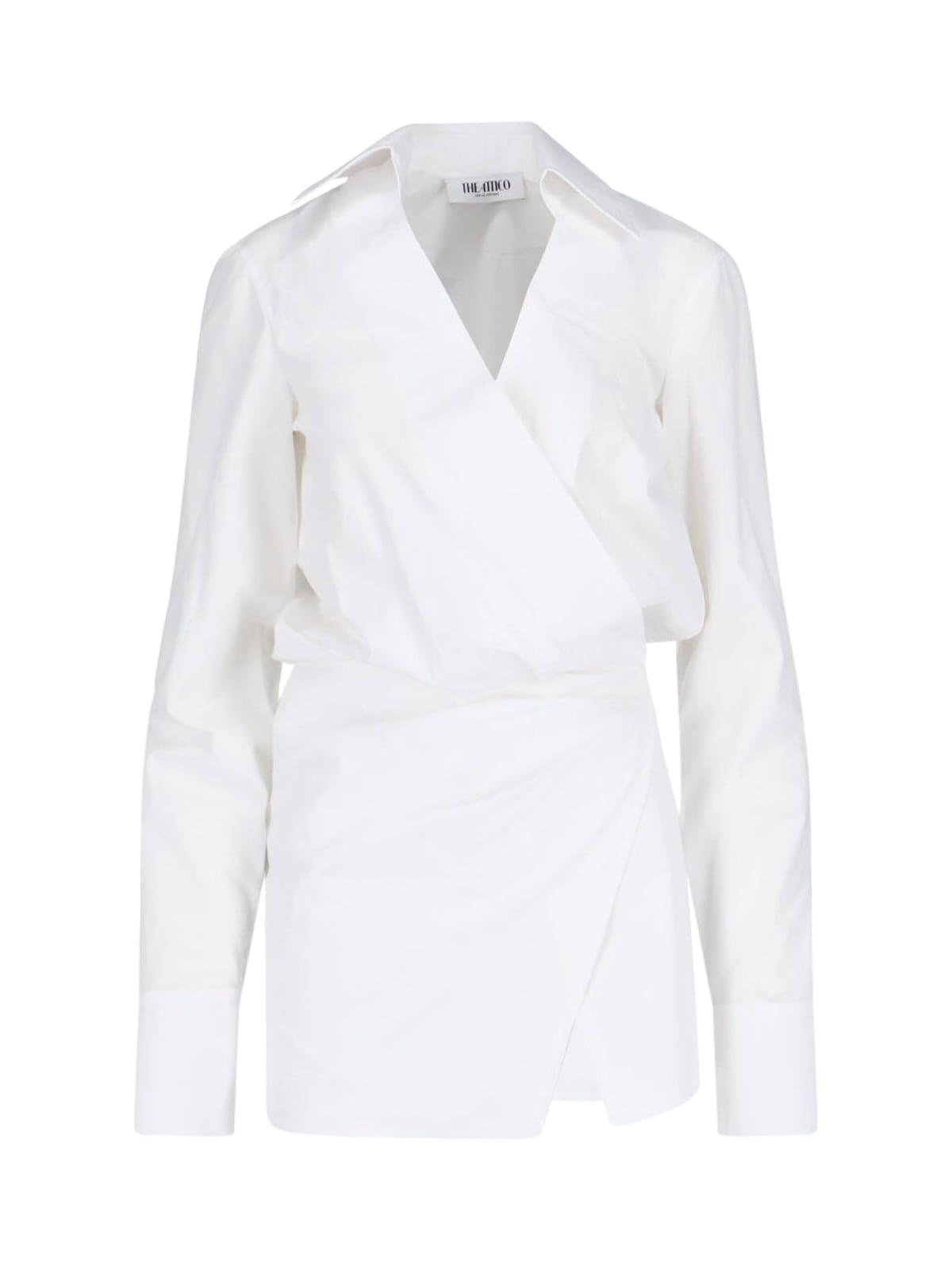 the attico mini chemisier dress