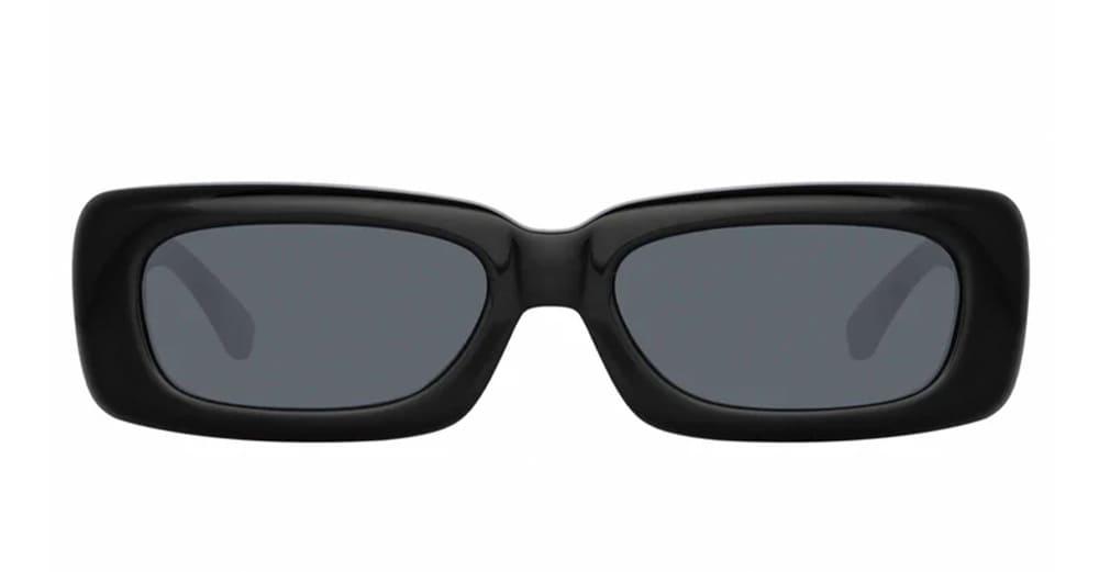 the attico mini marfa - black / yellow gold sunglasses