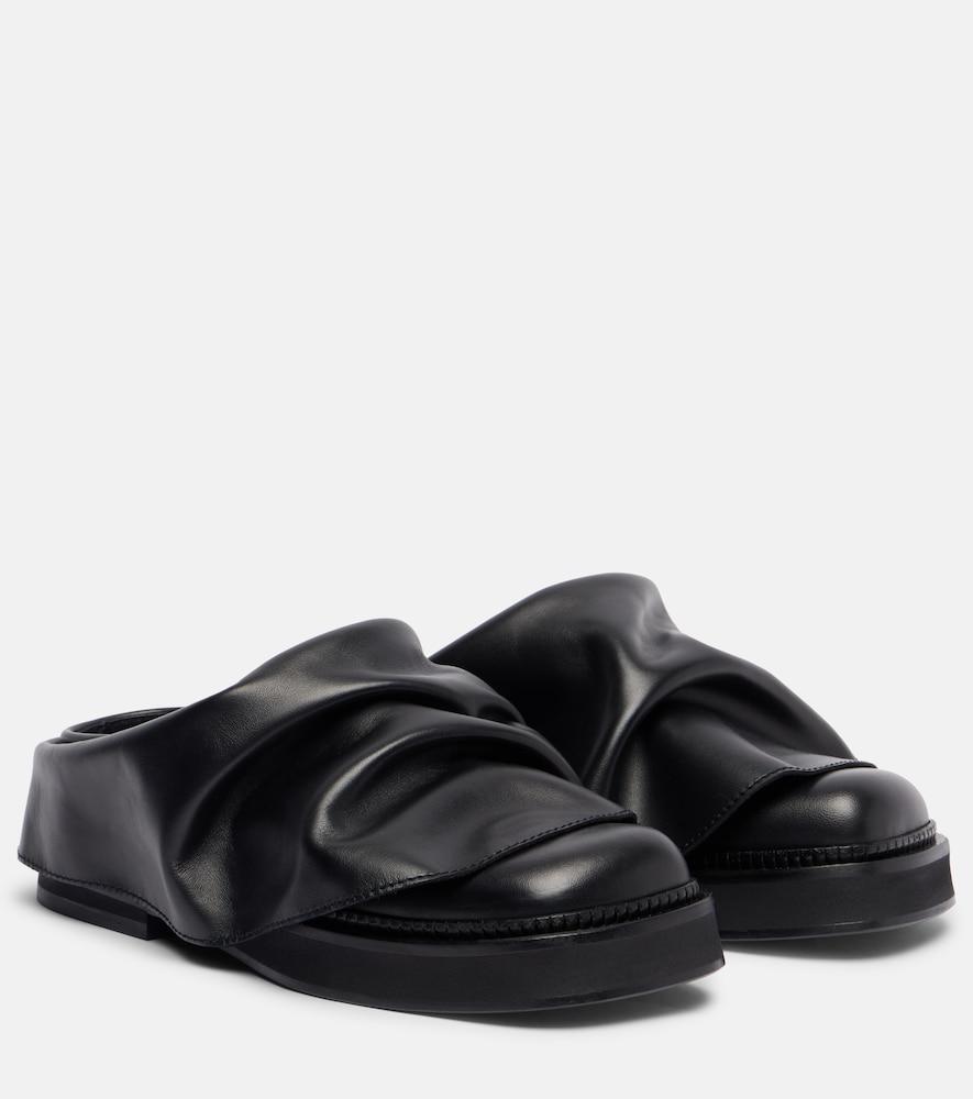 the attico mini robin leather mules