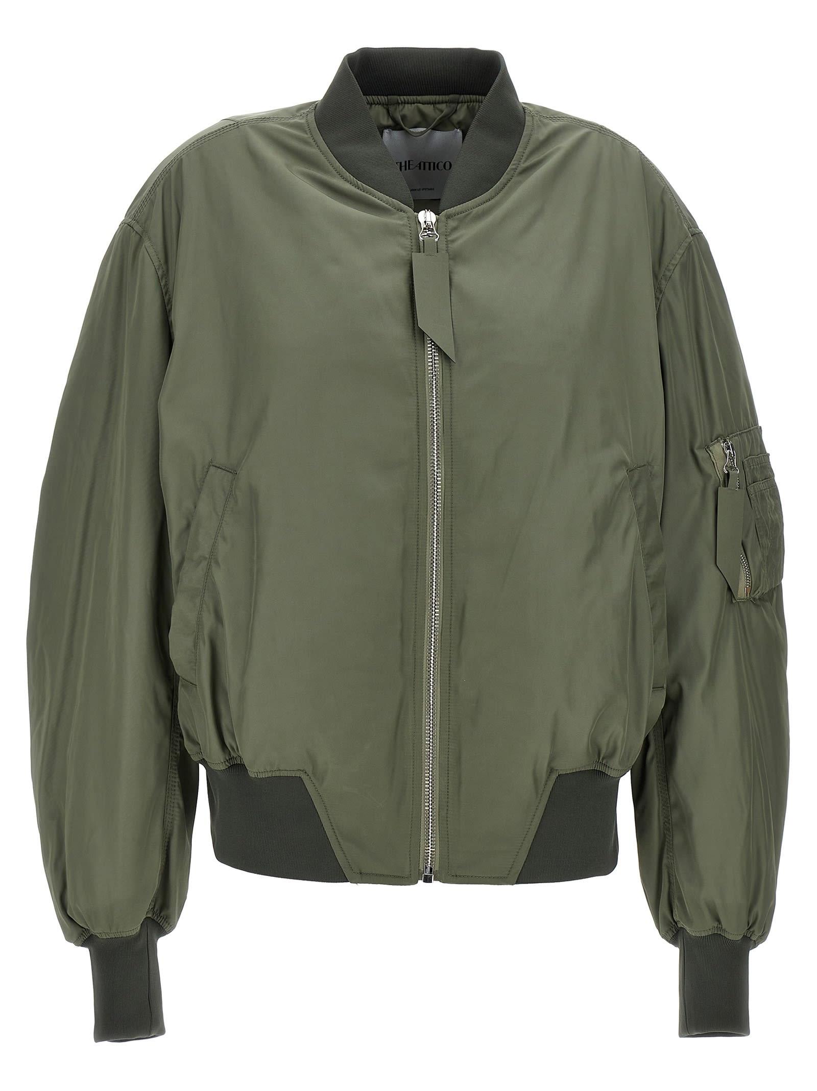 the attico nylon bomber jacket