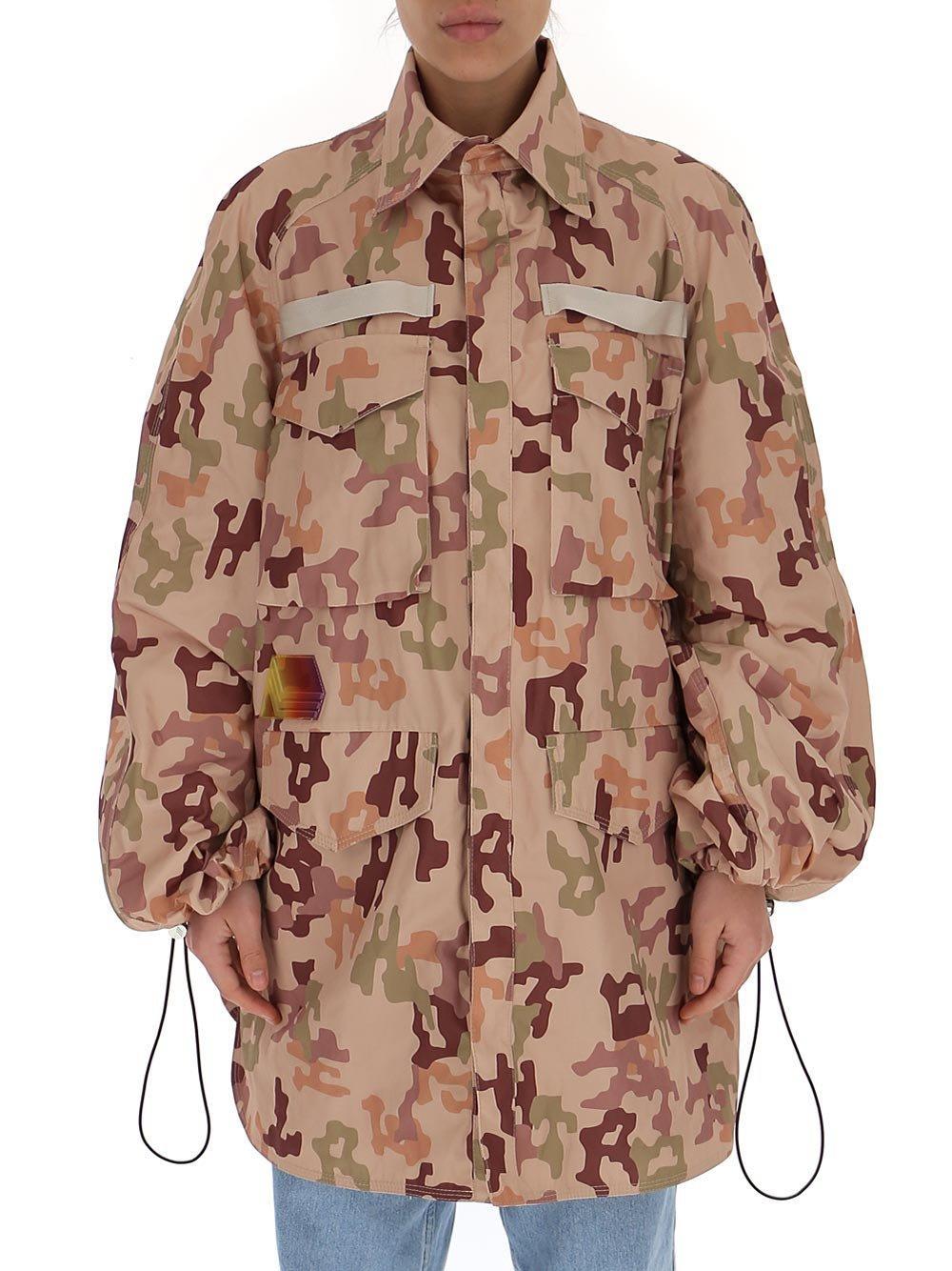 the attico oversized camouflage parka